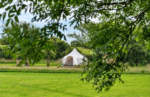 Ilfracombe Ski Chalet | Bell Tent in Devon with Countryside Views