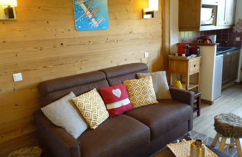 Belle Plagne Apartment | BELLE PLAGNE, cosy 2 rooms, skis on/cleaning and covered parking included !