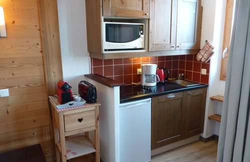 Belle Plagne Apartment | BELLE PLAGNE, cosy 2 rooms, skis on/cleaning and covered parking included !