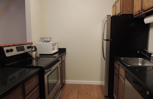 Ludlow Condo | Best Location! Renovated center village Okemo 2 BR - free shuttle outside door!