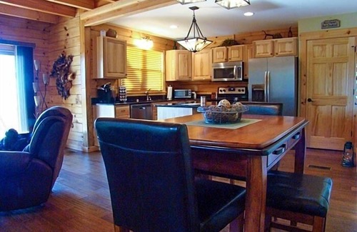 Bostic Cabin | Best View In NC, Gorgeous Luxury Log Cabin with Burn Pit, Wifi, Dish with HDTV