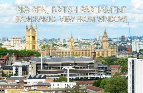 Prince's Apartment | Big Ben Panorama, Parliament View, 3 bedrooms, Central London, Luxurious flat for 6 guests