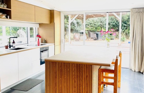 Christchurch District House | Big Sky Retreat - beautiful house and glamping yurts overlooking Akaroa Harbour.