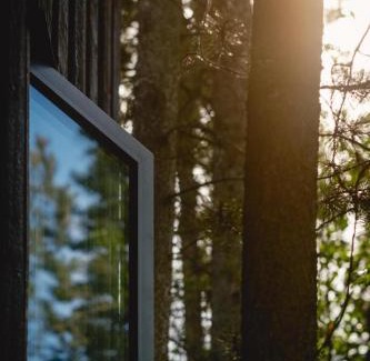 Whitehorse House | Black Spruce - Yellow Door