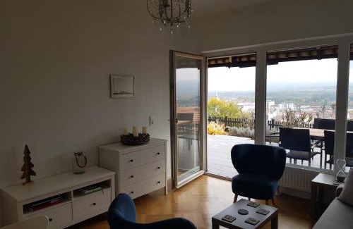 Krems an der Donau Apartment | Blick über Krems mit Terrasse