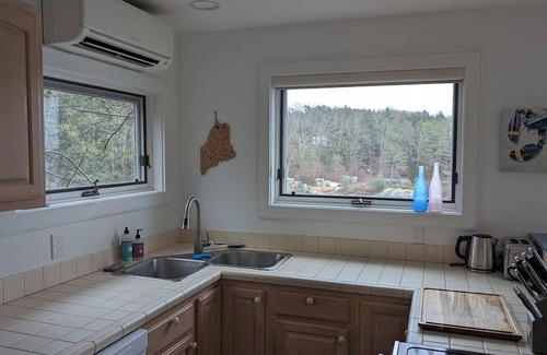 Sebascodegan Island House | Blue Lobster! 2-bedroom house with Heat, AC, Deck and Seasonal Dock in Harpswell