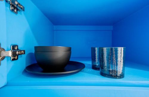 Greater East End Apartment | Blueberry Container @ EADO Juice Box