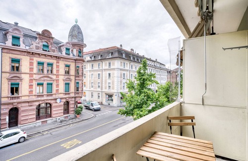 Basel City Centre Apartment | Blueground | Basel-Wettstein, balcony, nr Rhine