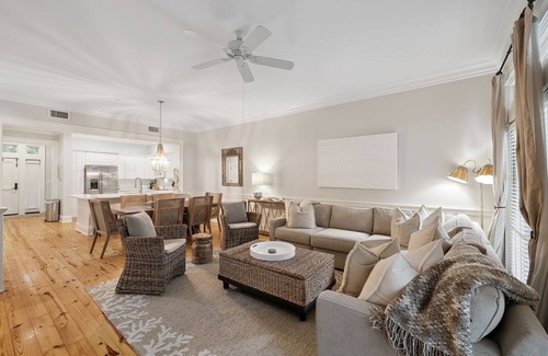 Beach District Condo | Book for Fall! Slice of 30A - Gulf Views, Close to Beach Club! 1 Block to Town Center! Balcony View!