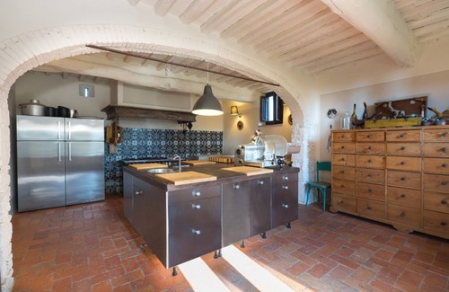 Giugnano Villa | Borgo in Montalbano by Secret Hills, villa with waterfall pool with view