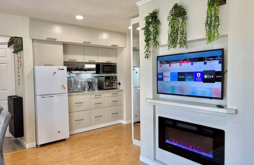 St. Francis Apartment | Brand new cozy luxury apartment! Massage chair, two fireplaces with heaters