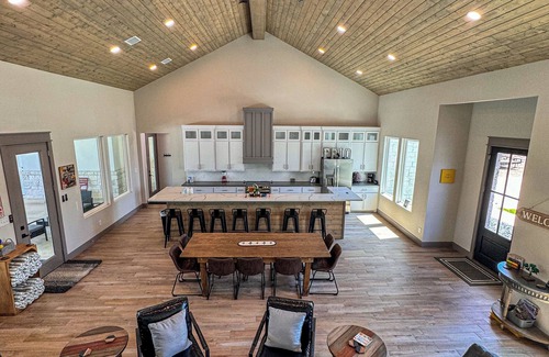 Sabinal House | Brand New Golf Course Home in Concan, SLEEPS 30