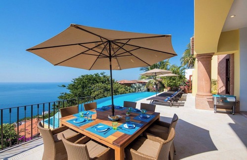 Conchas Chinas Villa | Breathtaking Views of South Coast Puerto Vallarta, Hillside in Upper Concha's Chinas