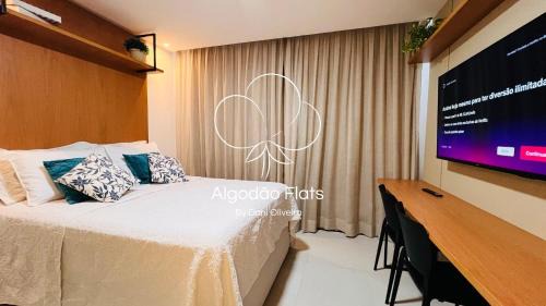Jardim Oceania Apartment | Breeze Residence #509 - Flat com Varanda Pé na Areia - Algodão Flats