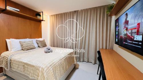 Jardim Oceania Apartment | Breeze Residence #509 - Flat com Varanda Pé na Areia - Algodão Flats