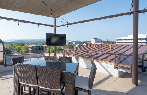 Walnut Creek Apartment | Bright & Sunny Top Floor ADA Elevator Walk Downtown Garage in-unit W/D