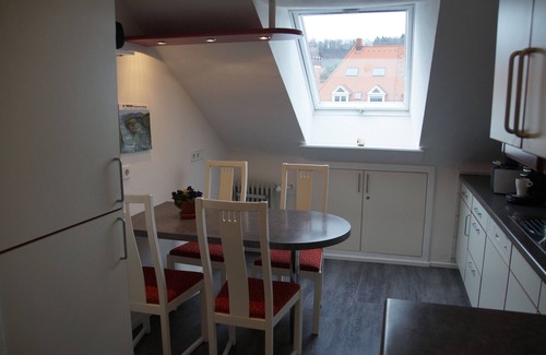 Oberwiehre Apartment | Bright top floor apartment on the 2nd floor with a large south-facing terrace and free WiFi