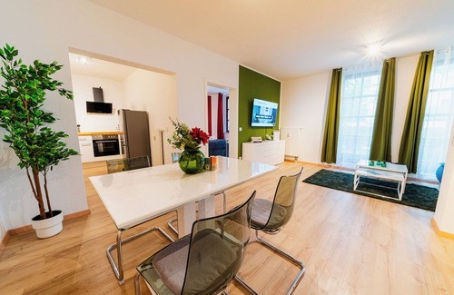 Magdeburg Apartment | BROCKHEUS Apartments: Prime City Apar. | Central Loc. | Parking | Wifi | Kitchen