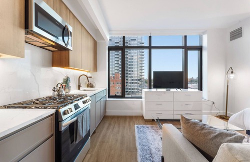 Bath Beach Apartment | Brooklyn Serenity: Luxe Comfort with Top Amenities