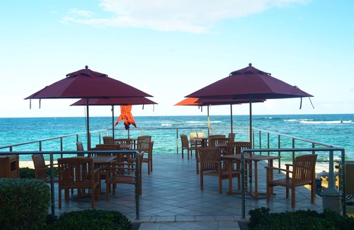 Oyster Pond Condo | Building A- Condo - Direct Ocean Front Views.directly on the beach.