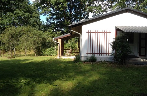 Pampow House | Bungalow at Forsthaus Thursee, 1 bedroom, living room with sofa bed