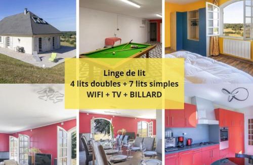 Saint-Symphorien-des-Bois Villa | CABANA & La Villa sur la Colline - Au Calme