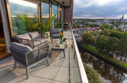 Oldenburg Apartment | CABANA - TheView - Terrasse - Waterfront - kostenloser Parkplatz - WiFi