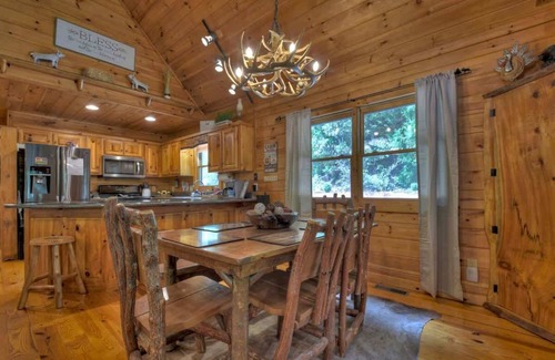 Morganton Cabin | CaBEARnet Creek - hot tub, pet friendly, fire pit