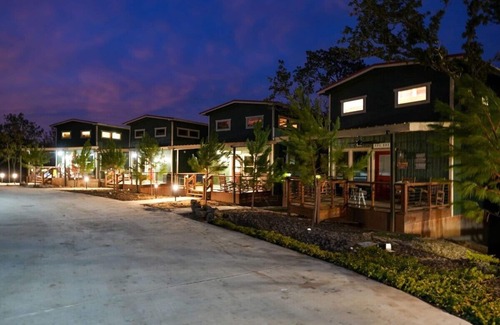 Bridgeport Cabin | Cabin 12 - CampQYB- Modern Lux Rustic Cabin, Hot Tub, FirePit, Games