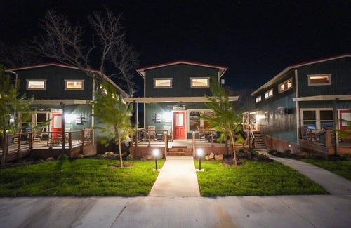 Bridgeport Cabin | Cabin 12 - CampQYB- Modern Lux Rustic Cabin, Hot Tub, FirePit, Games