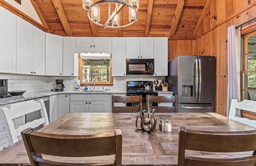 Dahlonega Cabin | Cabin Fever - Game Room/3-King Beds/Dog - Friendly/Hot Tub!