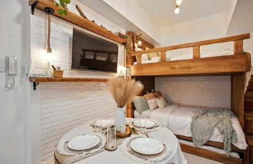 Legazpi Village Apartment | CABIN STUDIO in KL TOWER, Greenbelt, Makati! Max Capacity 6 pax!
