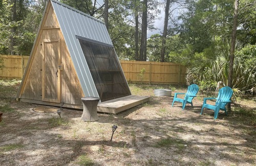 Brookridge RV Rental | Cabin Tent in an Olive Grove