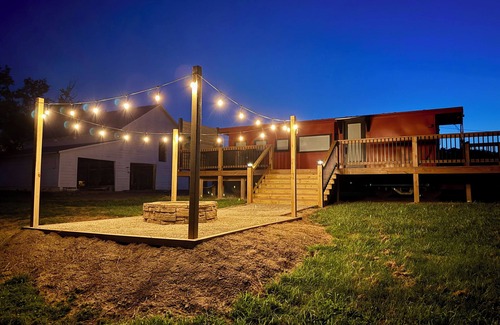 Grimms Landing Cabin | Caboose Tiny Home in Frazier’s Bottom, WV