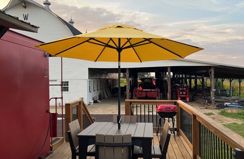 Grimms Landing Cabin | Caboose Tiny Home in Frazier’s Bottom, WV