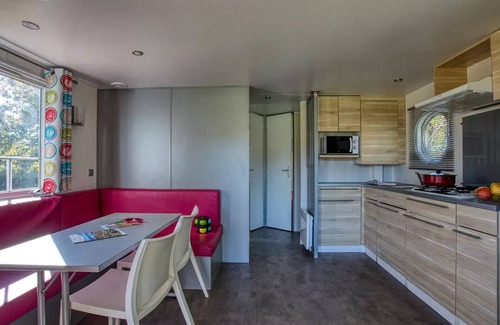 Saint-Cirq House | Camping Brin d'Amour * - MOBILE HOME OHARA, STUNNING VIEW OF THE POOL AND THE VALLEY 4 people