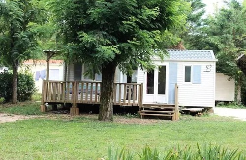 La Cassagne House | Camping de la Grande Prade * - Mobile residence comfort Acacias 4 people with semi-covered wooden terrace 18 m2 4 people