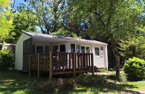 La Cassagne House | Camping de la Grande Prade * - Mobile residence comfort Acacias 4 people with semi-covered wooden terrace 18 m2 4 people