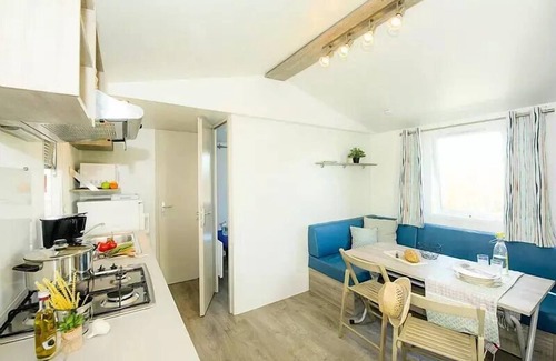 Saint-Maurice-dʼArdeche House | Camping Domaine du Cros d'Auzon* - 3-room Comfort mobile home for 4/6 people with air conditioning