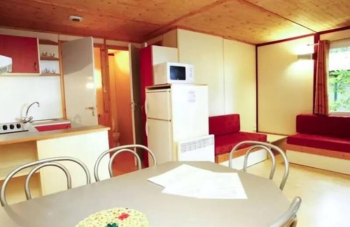 Castelnau-de-Montmiral House | Camping du Chêne Vert * - Bungalow Comfort 5pers 38,50m2 with covered terrace 2 bedrooms shaded and half shaded 5 people