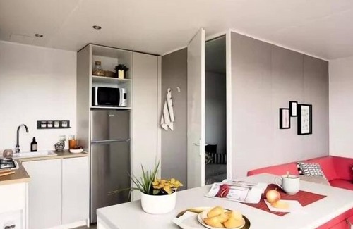 Cahagnolles House | Camping L'Escapade * - Mobile home Pacific 25m2 (2 bedrooms) + covered terrace 4 people
