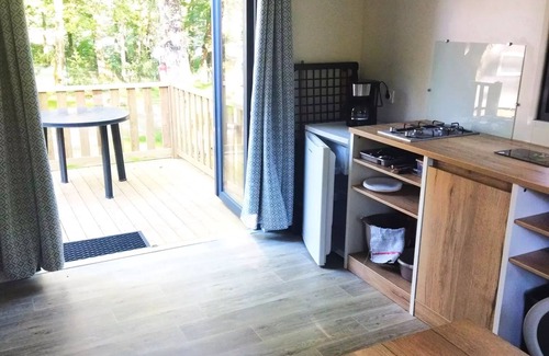 Saint-Gerons House | Camping Les Rives du lac Cantalès * - Cabin (without toilets) TITHOME 4 people