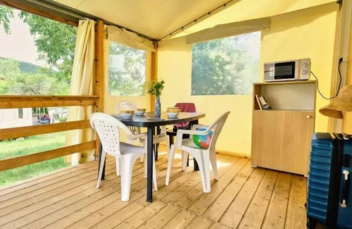 Lussas House | Camping maeva Escapades Ludo Parc * - 3-room canvas bungalow for 5 people (4 adults + 1 child under 9) without bathroom