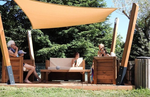 Cassagnabere-Tournas House | Camping Pré Fixe **** - Chalet Eco-nature 3 Rooms 4 People