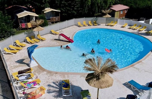 Saint-Didier-sous-Aubenas Ski Chalet | Campsite le Verger de Jastres * - Chalet SAMOA - Family and inclusive 1/5 pers. 5 people