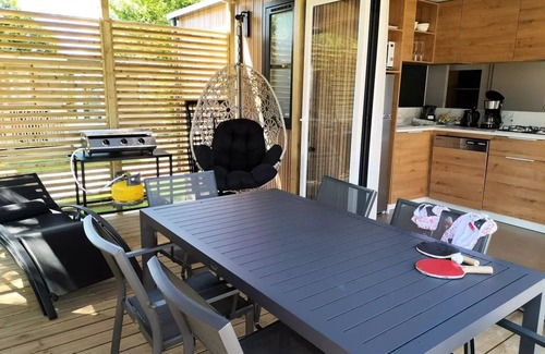 Les Loges House | Campsite L'Aiguille Creuse* - Mobile home Le Lupine Sunêlia Luxury 3 bedrooms - 2 bathrooms 6 people