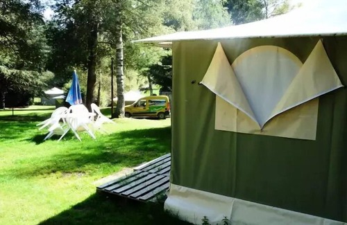 Champagnac-le-Vieux House | Campsite La Chanterelle* - Lagune Canvas Bungalow 3 Rooms 5 People Without Toilet Blocks