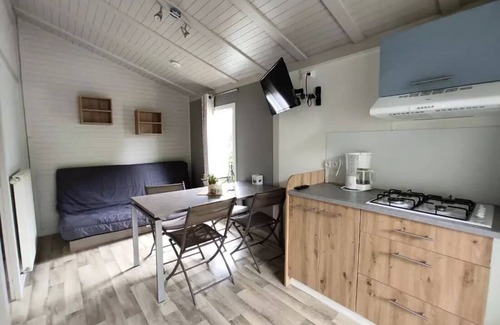 Saint-Laurent-sur-Sevre Ski Chalet | Campsite Le Rouge Gorge* * - LOCATION CHALET 30m2 (2 bedrooms) TV COMFORT 7 persons