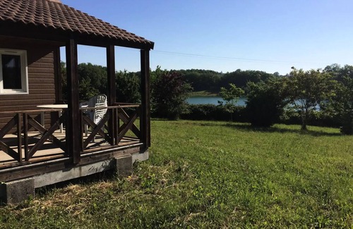 Razac-d'Eymet Ski Chalet | Campsite Les Chalets de Dordogne * - Chalet lake view 6 people