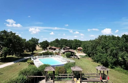 Razac-d'Eymet Ski Chalet | Campsite Les Chalets de Dordogne * - Chalet lake view 6 people